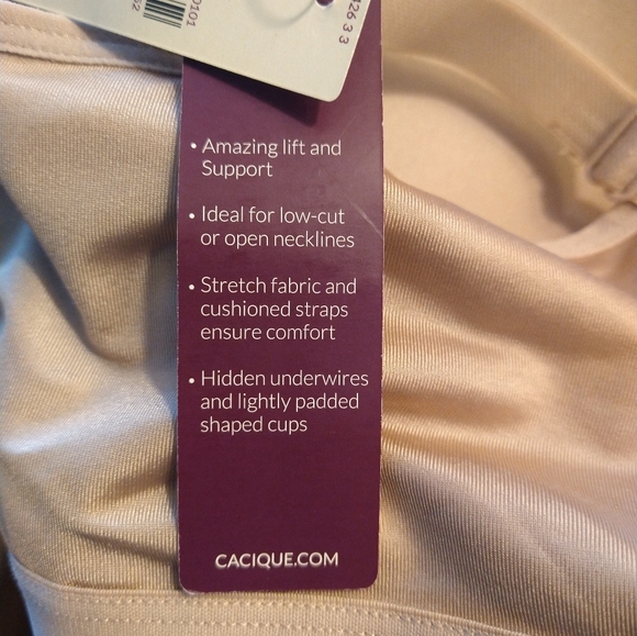 🎀Lane Bryant Cacique Beige Balconette Bra 42C NWT 🎀 - Picture 10 of 11